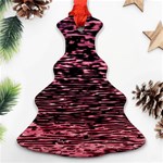 Pink  waves flow series 11 Ornament (Christmas Tree)  Front