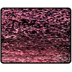 Pink  waves flow series 11 Double Sided Fleece Blanket (Medium)  58.8 x47.4  Blanket Front