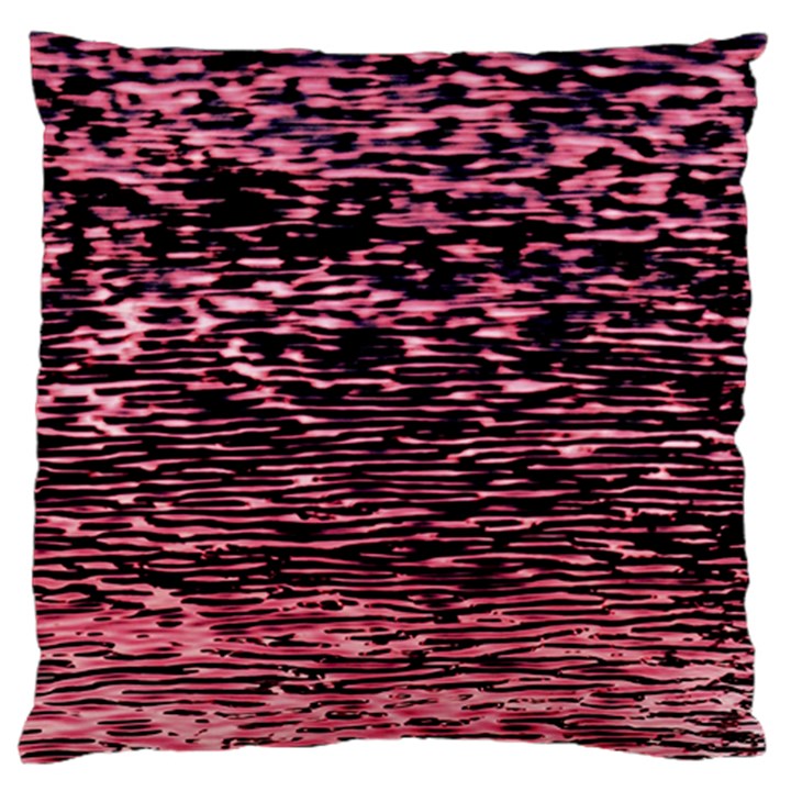 Pink  waves flow series 11 Large Cushion Case (Two Sides)