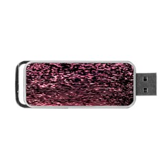 Pink  Waves Flow Series 11 Portable Usb Flash (two Sides) by DimitriosArt