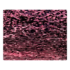 Pink  Waves Flow Series 11 Double Sided Flano Blanket (large)  by DimitriosArt