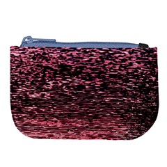 Pink  Waves Flow Series 11 Large Coin Purse by DimitriosArt