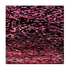 Pink  Waves Flow Series 11 Tile Coaster by DimitriosArt