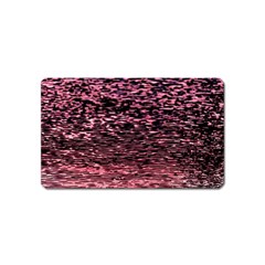 Pink  Waves Flow Series 11 Magnet (name Card) by DimitriosArt