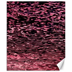 Pink  Waves Flow Series 11 Canvas 8  X 10  by DimitriosArt