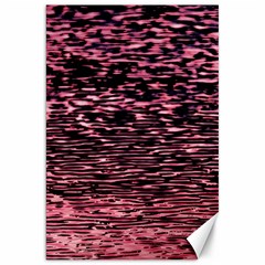 Pink  Waves Flow Series 11 Canvas 20  X 30  by DimitriosArt