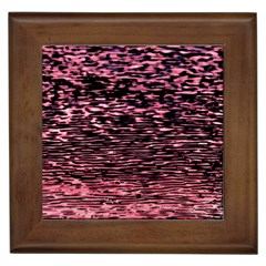 Pink  Waves Flow Series 11 Framed Tile by DimitriosArt