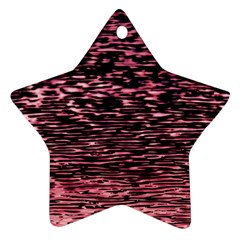 Pink  Waves Flow Series 11 Ornament (star) by DimitriosArt