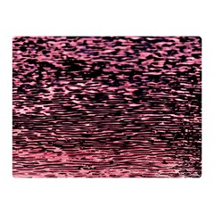 Pink  Waves Flow Series 11 Double Sided Flano Blanket (mini)  by DimitriosArt