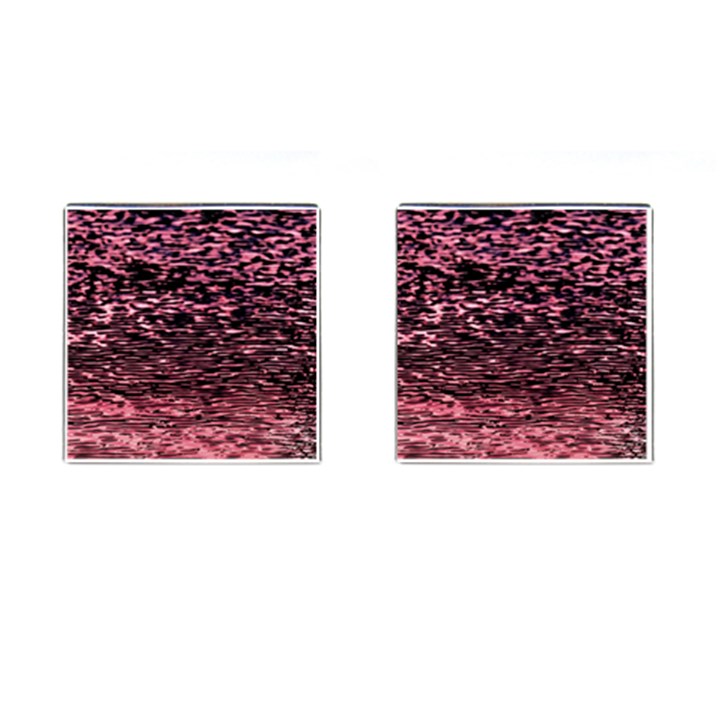 Pink  waves flow series 11 Cufflinks (Square)