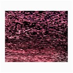 Pink  waves flow series 11 Small Glasses Cloth (2 Sides) Front