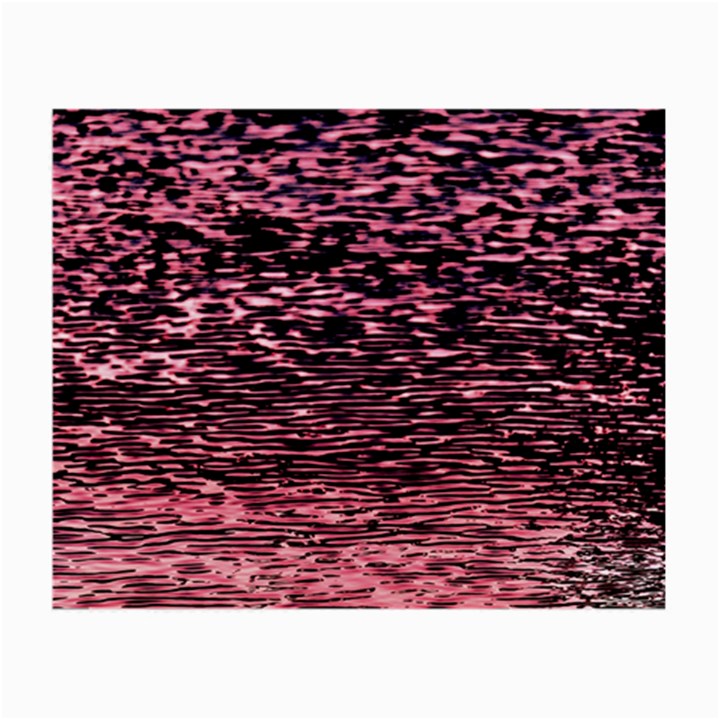 Pink  waves flow series 11 Small Glasses Cloth (2 Sides)