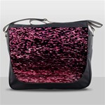 Pink  waves flow series 11 Messenger Bag Front