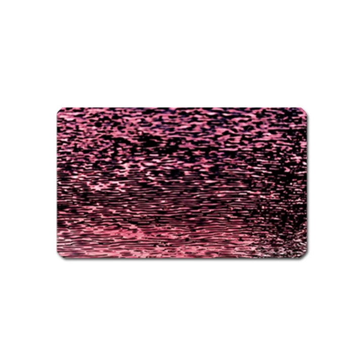 Pink  waves flow series 11 Magnet (Name Card)