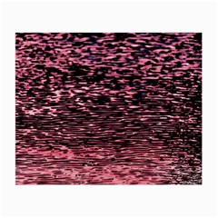 Pink  Waves Flow Series 11 Small Glasses Cloth by DimitriosArt