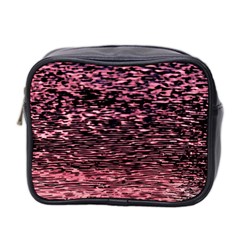 Pink  Waves Flow Series 11 Mini Toiletries Bag (two Sides) by DimitriosArt