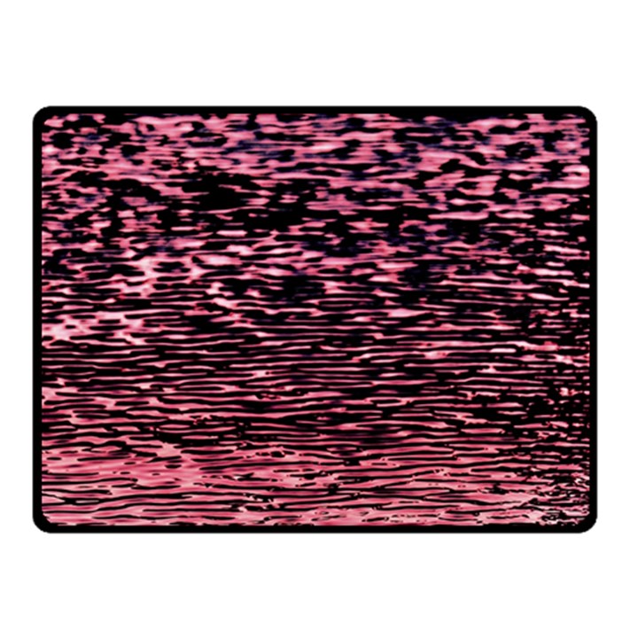 Pink  waves flow series 11 Fleece Blanket (Small)