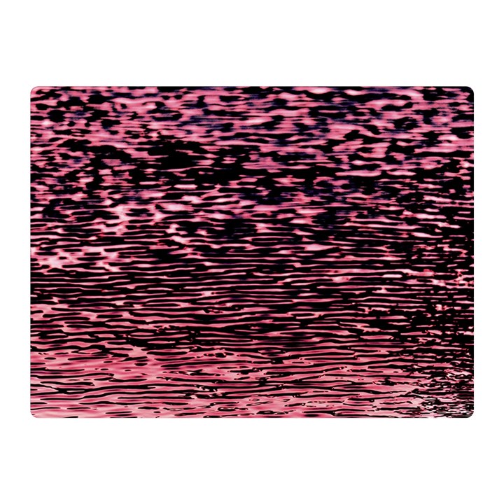 Pink  waves flow series 11 Double Sided Flano Blanket (Mini) 