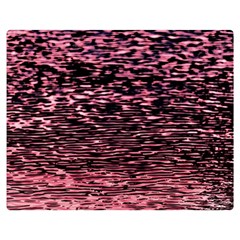 Pink  Waves Flow Series 11 Double Sided Flano Blanket (medium)  by DimitriosArt