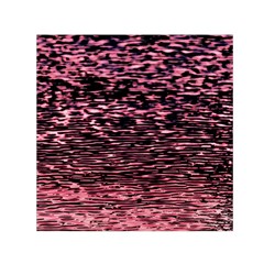 Pink  Waves Flow Series 11 Small Satin Scarf (square) by DimitriosArt