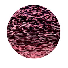 Pink  Waves Flow Series 11 Mini Round Pill Box by DimitriosArt