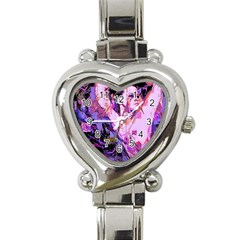 Checkers Heart Italian Charm Watch by MRNStudios