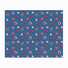 Sweet Hearts Small Glasses Cloth (2 Sides) by SychEva