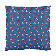 Sweet Hearts Standard Cushion Case (two Sides) by SychEva