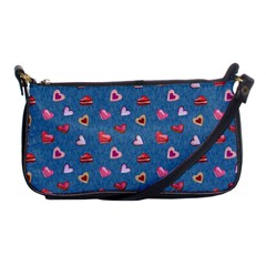 Sweet Hearts Shoulder Clutch Bag by SychEva