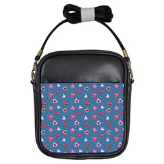 Sweet Hearts Girls Sling Bag by SychEva