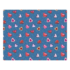 Sweet Hearts Double Sided Flano Blanket (large)  by SychEva