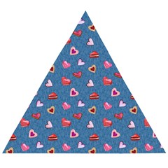 Sweet Hearts Wooden Puzzle Triangle by SychEva