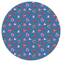 Sweet Hearts Round Trivet by SychEva