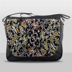 Modern Camo Tropical Print Design Messenger Bag by dflcprintsclothing