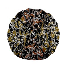 Modern Camo Tropical Print Design Standard 15  Premium Round Cushions