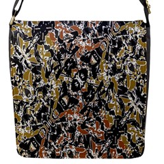 Modern Camo Tropical Print Design Flap Closure Messenger Bag (s) by dflcprintsclothing