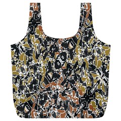 Modern Camo Tropical Print Design Full Print Recycle Bag (xl) by dflcprintsclothing