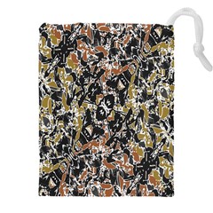 Modern Camo Tropical Print Design Drawstring Pouch (5xl) by dflcprintsclothing