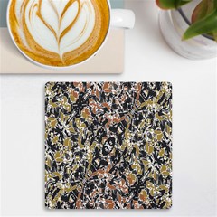 Modern Camo Tropical Print Design Uv Print Square Tile Coaster  by dflcprintsclothing