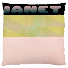 Janet 1 Large Flano Cushion Case (two Sides) by Janetaudreywilson