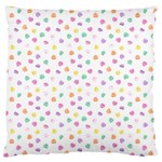 Valentines Day Candy Hearts Pattern - White Standard Flano Cushion Case (Two Sides) Back