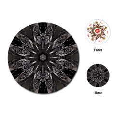 Mechanical Mandala Playing Cards Single Design (round) by MRNStudios