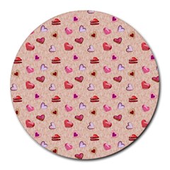 Sweet Heart Round Mousepads