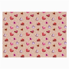 Sweet Heart Large Glasses Cloth by SychEva