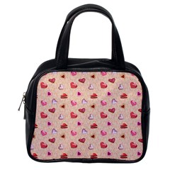 Sweet Heart Classic Handbag (one Side) by SychEva