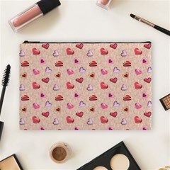 Sweet Heart Cosmetic Bag (large) by SychEva