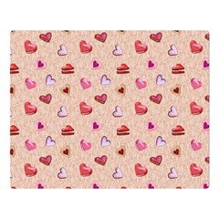 Sweet Heart Double Sided Flano Blanket (large) 