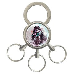 Merlot Lover 3-ring Key Chain by MRNStudios