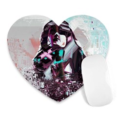 Merlot Lover Heart Mousepads by MRNStudios