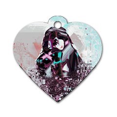 Merlot Lover Dog Tag Heart (one Side) by MRNStudios